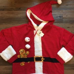 NWT Santa Clause Hoodie